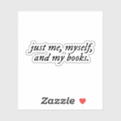 Ich, ich selbst und meine Bücher Aufkleber (Blatt)