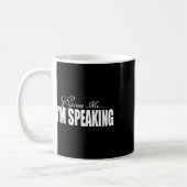 Ich... Ich spreche von Harris Pence Kaffeetasse (Links)