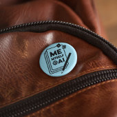 Ich, ich und ich, ich und ich, schwarze Kunst Button