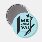 Ich, ich und ich, Schwarze Kunst, Magnet (Vorderseite/Rückseite)