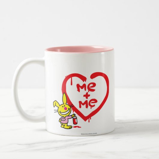 Ich + Ich Zweifarbige Tasse (Links)