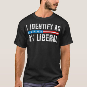 Ich identifiziere mich als 0 liberaler lustiger po T-Shirt
