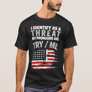 Ich identifiziere mich als Ahreat Meine Pronomen s T-Shirt
