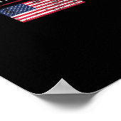 Ich identifiziere mich als amerikanische Politik o Poster (Ecke)