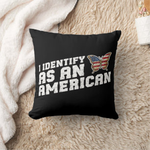 Ich identifiziere mich als amerikanische Schmetter Kissen