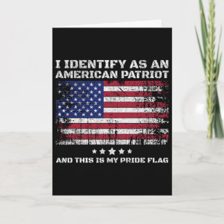 Ich identifiziere mich als amerikanischer Patriot  Karte