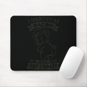 Ich identifiziere mich als Bacon G, lustiger BBQ-L Mousepad (Mit Mouse)