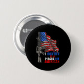 Ich identifiziere mich als ein Ed Off American We Button (Vorne & Hinten)