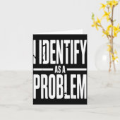 Ich identifiziere mich als ein Problem Lustiger sa Karte (Gelbe Blume)
