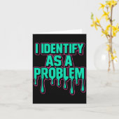 Ich identifiziere mich als ein Problem Lustiger sa Karte (Gelbe Blume)