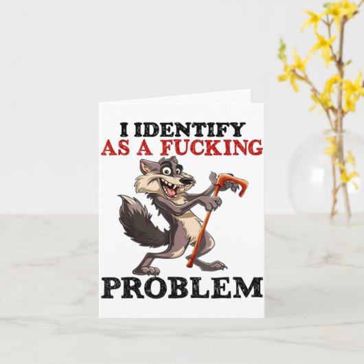 Ich identifiziere mich als Foring-Problem  Karte (Gelbe Blume)