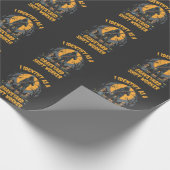 Ich identifiziere mich als Graveyard Shift Worker Geschenkpapier (Ecke)