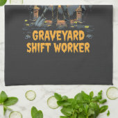 Ich identifiziere mich als Graveyard Shift Worker Geschirrtuch (Gefaltet)