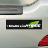 Ich identifiziere mich als HYBRID - Autoaufkleber (Auf Auto)
