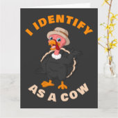 Ich identifiziere mich als Kuh: Erntedank Türkei C Karte (Gelbe Blume)