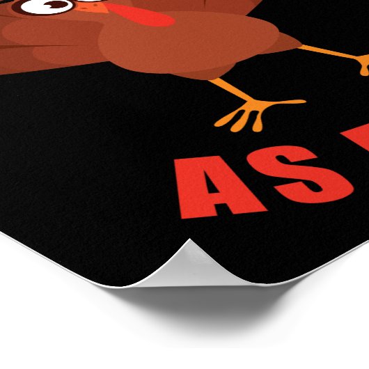 Ich identifiziere mich als Kuh: Erntedank Türkei C Poster (Ecke)