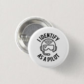 Ich identifiziere mich als Pilot, Spaß, Zitat, BES Button (Vorne & Hinten)