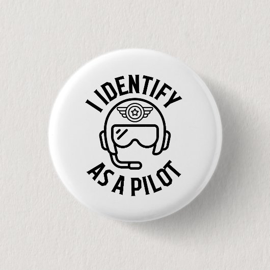 Ich identifiziere mich als Pilot, Spaß, Zitat, BES Button (Vorderseite)