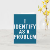 Ich identifiziere mich als Problem Lustiger sarkas Karte (Gelbe Blume)