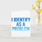 Ich identifiziere mich als Problem Lustiger sarkas Karte (Gelbe Blume)