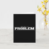Ich identifiziere mich als Problem - unheimlich lu Karte (Gelbe Blume)
