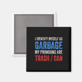 Ich identifiziere mich als Trump-Anhänger Magnet (Vorderseite/Rückseite)