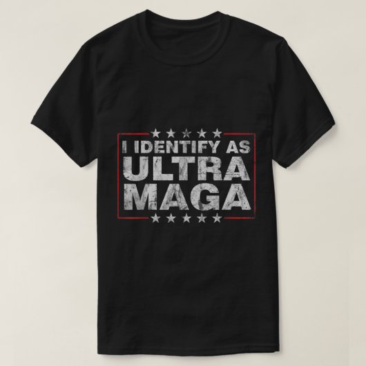 Ich identifiziere mich als Ultra Maga Shirt Suppor (Design vorne)