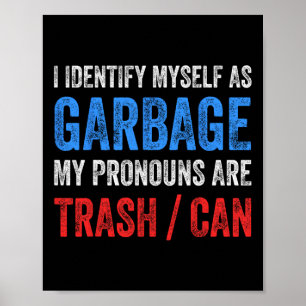 Ich identifiziere mich als Unterstützer von Trump Poster