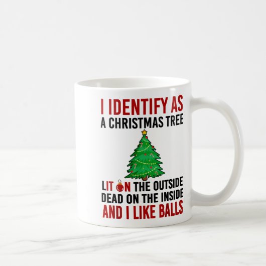 Ich identifiziere mich als Weihnachtsbaum, der auß Kaffeetasse (Rechts)