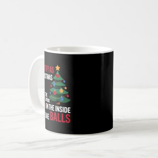 Ich identifiziere mich als Weihnachtsbaum, der auß Kaffeetasse (Vorderseite Links)