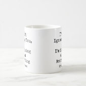 Ich ignoriere dich nicht, ich denke über Buchhaltu Kaffeetasse (Mittel)