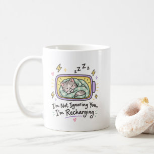Ich ignoriere dich nicht, ich lade mich auf Niedli Kaffeetasse