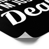 Ich ignoriere dich nicht im bloßen Deaf Deaf-Mute Poster (Ecke)