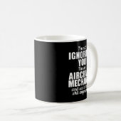 Ich ignoriere Sie nicht, ich bin ein Flugzeugmecha Kaffeetasse (VorderseiteRechts)