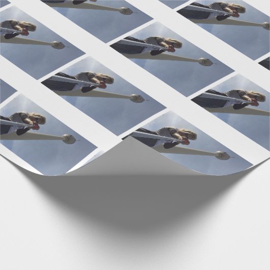 Ich im Berlin Fernsehturm Geschenkpapier (Ecke)