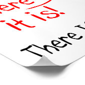 Ich in Team Funny Poster (Ecke)