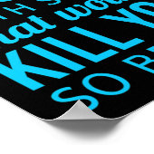 Ich injiziere mir selbst ein Diabetes-Bewusstsein Poster (Ecke)