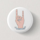 Ich interessiere mich nicht Knopf Button (Vorderseite)