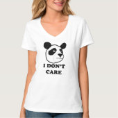 Ich interessiere mich nicht. lustiges Pandat-shirt T-Shirt (Vorderseite)