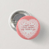 ich interessiere mich nicht, welches Geschlecht Button (Vorne & Hinten)