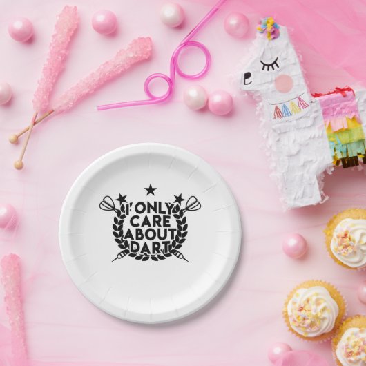 Ich interessiere mich nur für Dart Pappteller (Party)