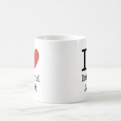 Ich ❤️ Internes Audit für die CUSTOM-Tasse der Mit Kaffeetasse (Mittel)