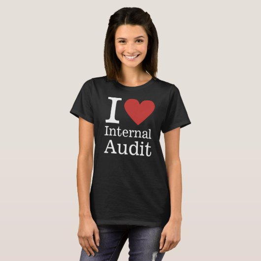 Ich ❤️ Internes Audit für Mitarbeiter CUSTOM Women T-Shirt (Vorne ganz)