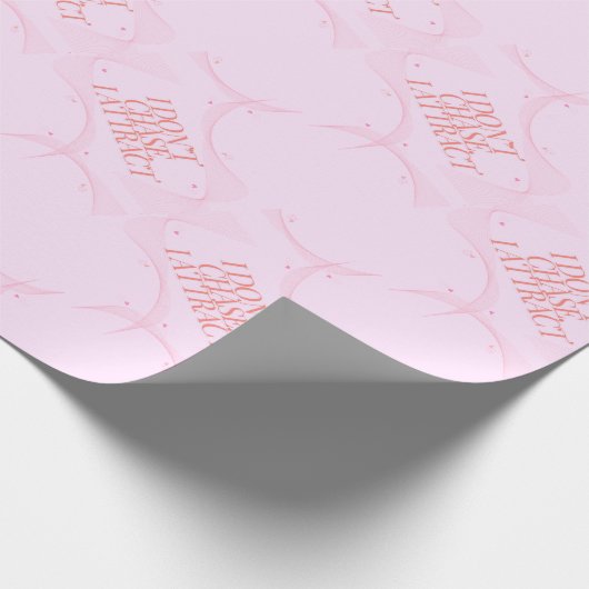 Ich jage nicht, ich ziehe mich an geschenkpapier (Ecke)