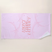 Ich jage nicht, ich ziehe mich an strandtuch (Vorderseite)