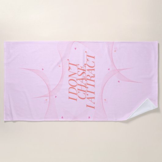 Ich jage nicht, ich ziehe mich an strandtuch (Vorderseite)