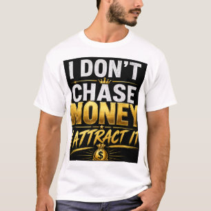 Ich jage nicht nach Geld, ich ziehe es an – Gold L T-Shirt