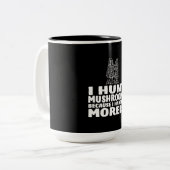 Ich jage Pilze, weil ich keine Rubel habe Zweifarbige Tasse (Vorderseite Links)