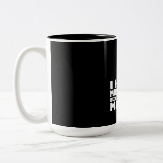 Ich jage Pilze, weil ich keine Rubel habe Zweifarbige Tasse (Links)