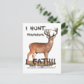 Ich jage...... Postkarte (Stehend Vorderseite)